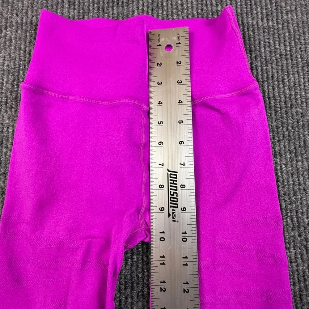Fabletics SculptKnit Size Unknown High Waisted Leggings Magenta Purple Textured